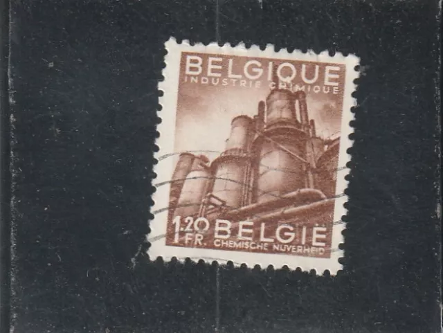 L5999 BELGIQUE timbre Y&T N° 762 de 1948-49 " Industrie Chimique " Oblitéré