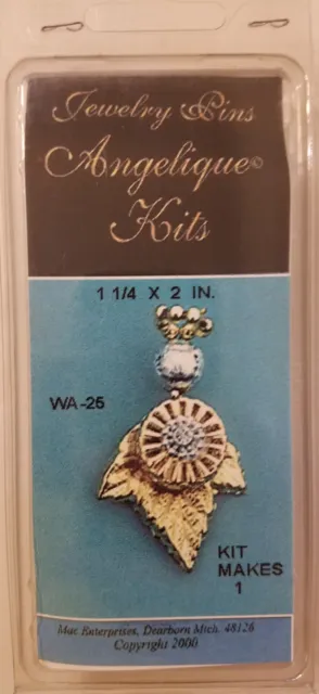 Angelique Kits Gold Metal Angel Pin Beaded Jewelry Mac Enterprises VTG Crafts