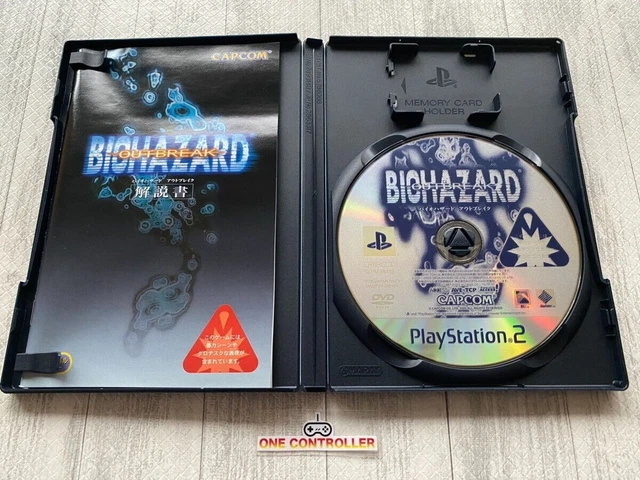 SONY PS2 Resident Evil Outbreak 1 & File 2 & Code Veronica & 4 set from Japan 3