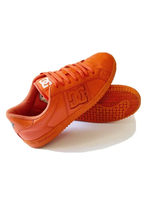 *RARE* DC Lemar & Dauley Spotted PIG skate Shoe Sneaker Vintage Sz 10 Men Orange
