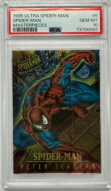 1995 Marvel Fleer Ultra Spider-Man Spider Man Masterpieces #6 PSA GEM MINT 10