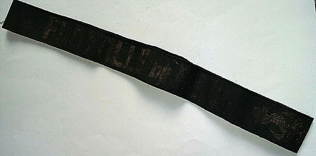 MARINE 1914/18 RUBAN légendé SURCOUF LMF Ligue Maritime Française