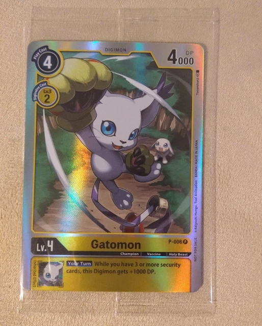 DIGIMON TCG GATOMON P-006 English Promo Card Shiny 9.00 - PicClick UK