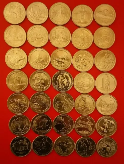 US NATIONAL PARKS QUARTER DOLLAR COINS P D or S YEAR SETS 2010-2020 PICK YOURS