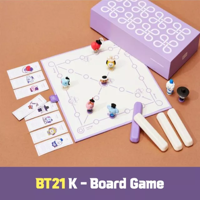 LINEFRIENDS X BT21 Official Goods Yut-nori Traditional Korean Board Game Set