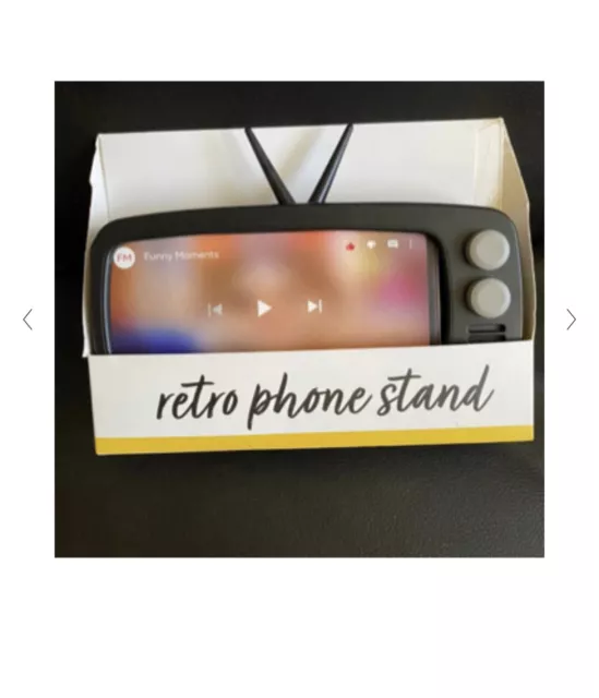TARGET 2022 BULLSEYE Playground Retro TV Phone Stand Black NEW in Box! 13.00 PicClick