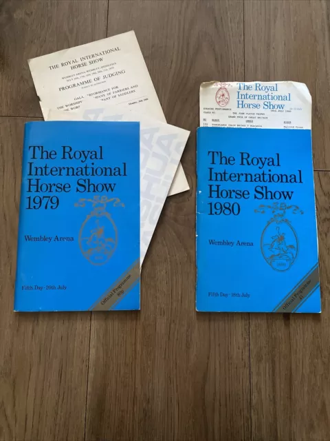 The Royal International Horse Show Official Program Bundle 1979/1980