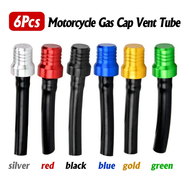 6X MOTORCYCLE GAS CAP VENT Tank Fuel Air Breather Valve Hose Tube Dirt