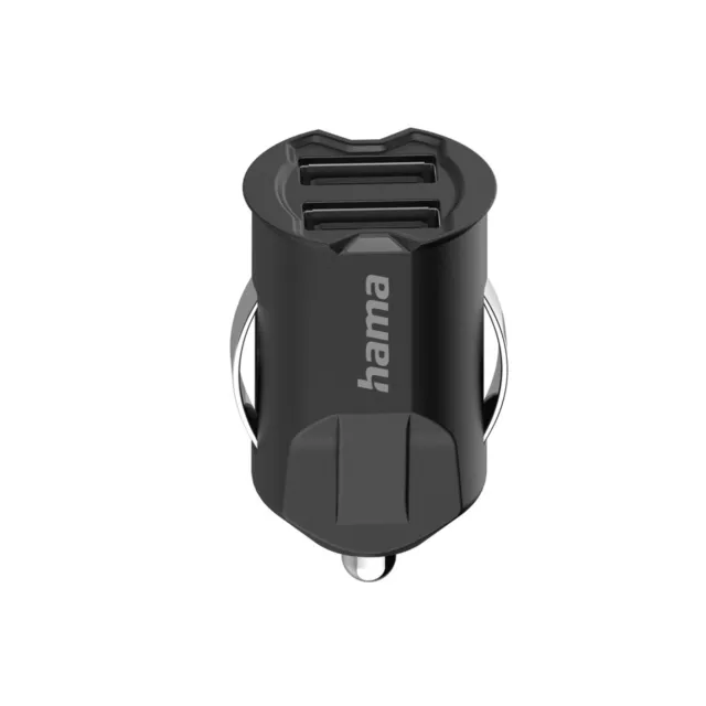 Hama KFZ-Ladegerät Adapter Zigarettenanzünder Universal 2x USB-A-Buchse 10,5W 5V