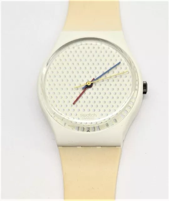 SWATCH STANDARDS 1986 - GW105 - PING PONG WHITE - Neuf