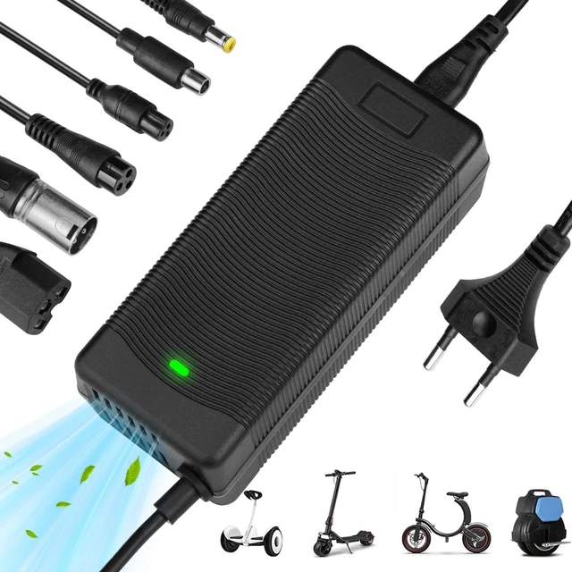Chargeur 42V 2A Pour Trottinette électrique – Prise DC 5,5 X 2,5 Mm, Sécurité Renforcée