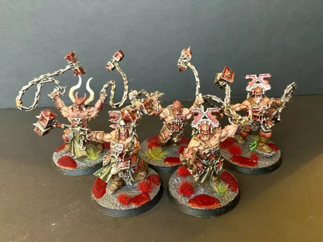 Age of Sigmar AoS Blades of Khorne WRATHMONGERS x5 Well Painted GW