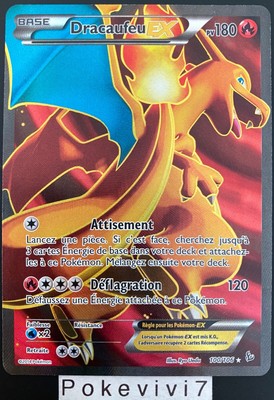 Carte Pokemon DRACAUFEU 100/106 Ultra Rare EX Full Art FA XY2 FR OCCASION