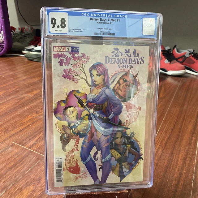 Demon Days: X-Men 1 CGC 9.8 NM/M J Scott Campbell 1:50 Variant Peach Momoko
