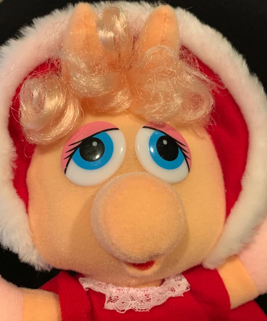 Vintage 1987 Jim Henson Muppet Babies Baby Miss Piggy Stuffed Plush Toy EUC