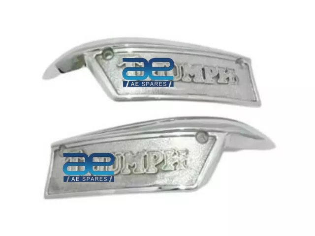 Pour Triumph T120 T140 T150 Essence Gas Réservoir Chrome Badges Paire Gec