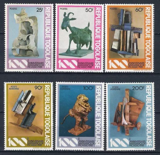 TOGO 1981 - Yvert 1023/8** - CENTENARIO DE PABLO PICASSO - MNH