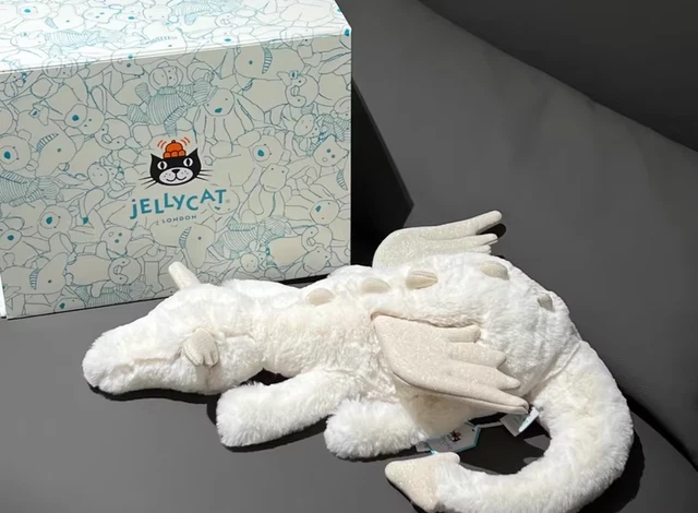 JELLYCAT SNOW DRAGON Rare Collectable 50cm Large Size Brand New W Tags jellycat-snow-dragon-rare-collectable-50cm-large-size-brand-new-w-tags