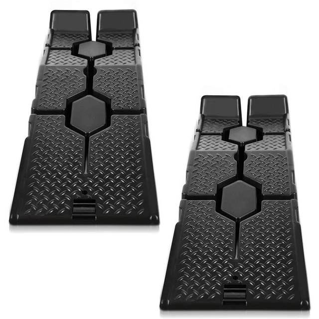 2 pezzi rampa di accesso auto rampa plastica professionale rampa di carico extra piatta