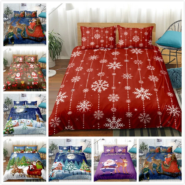 Weihnachten Bettwäsche Weihnachtsglocke Schneeflocke Kinderbettwäsche Bettbezug