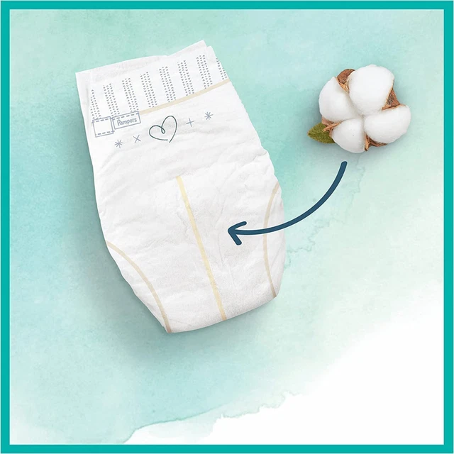 Pampers Couches Taille 4 (9-14 kg), Harmonie, 112 Bébé (Lot 4 4