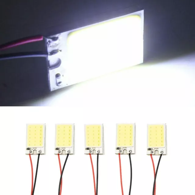 Panneau LED Feux Remplacement 5pcs Blanc 18LED Ampoule Voiture T10 for Feston