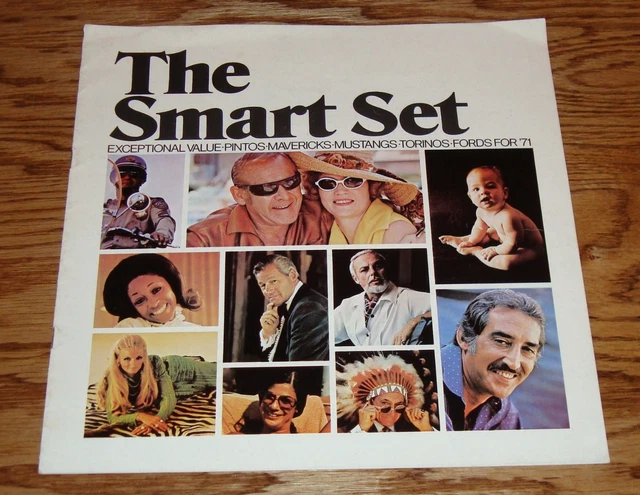 Original 1971 Ford The Smart Set Sales Brochure Mustang Pinto Torino 71