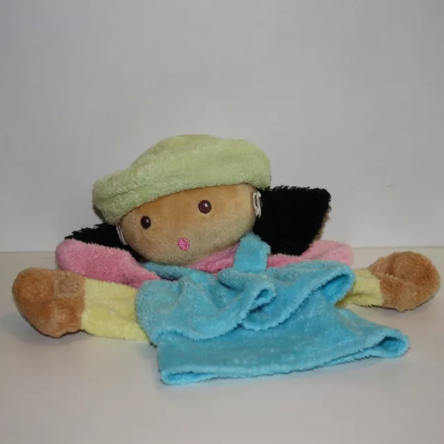 Doudou Poupée Nounours - Bleu rose