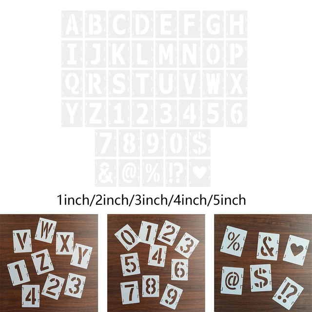 Yosogo Set Stencil Per Disegno – 2 Modelli Artistici E 4 Piastre Con Lettere ABC Per Bambini E Adulti - copertina