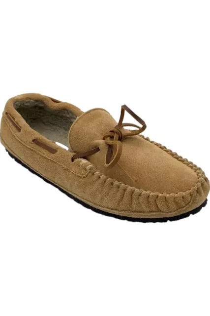 Minnetonka Men's Casey Moccasin Slippers Cinnamon