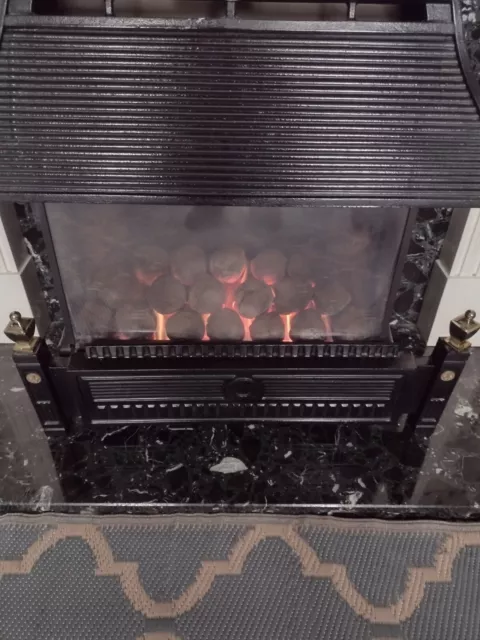 Flavel Emberglow mains Gas Fire Outset Black NN10 Fully Working