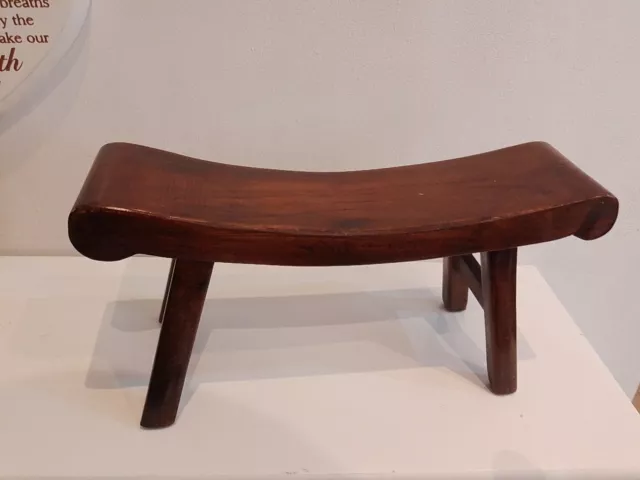 Ashanti? Wooden African Tribal Footstool