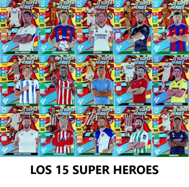 Adrenalyn Xl La Liga 2023-2024 "Los 15 Super Heroes" "Dream Box 15º Aniversario"