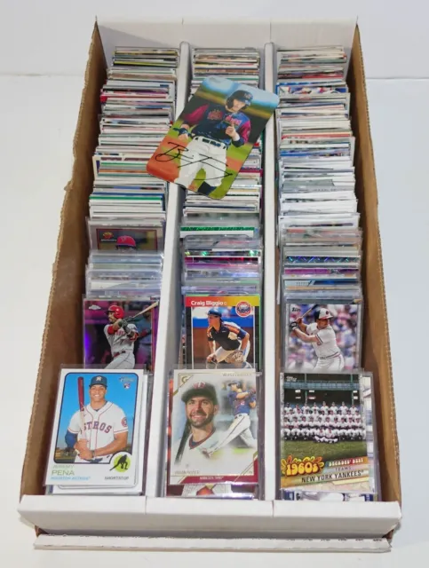 Huge 1,250+ Sports Baseball Card Collection Rookie Parallel Hof Star Insert Lot!