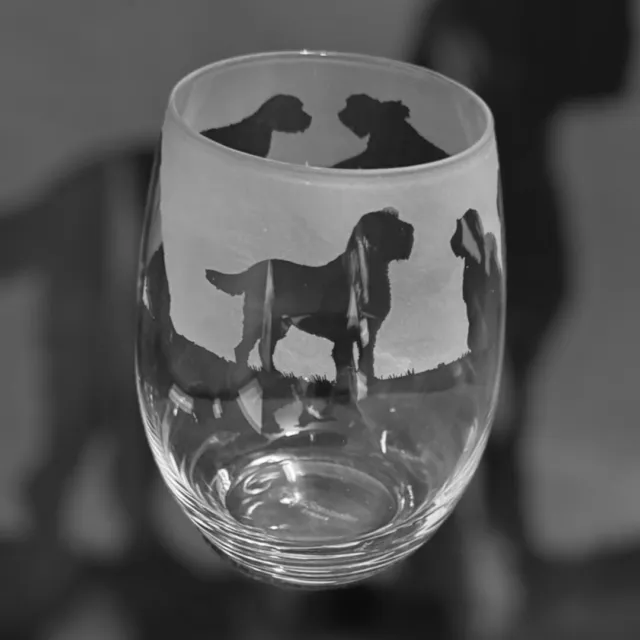ITALIAN SPINONE Frieze 36cl Crystal Stemless Wine / Water Glass