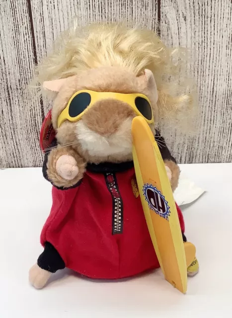 Gemmy Dancing Hamster Surfer Dude with Surfboard Sings “Good Vibrations” WORKS