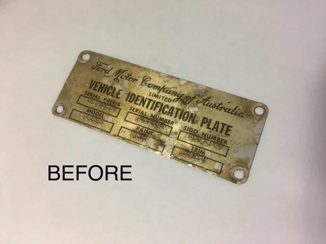 Ford Id Sticker XM XP FORD Falcon Futura Fairmont Cortina ID Compliance Plate Tag ...