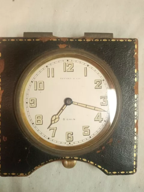 Vintage Tiffany & Co. 8 day travel clock concord watch co. Swiss 15 Jewels