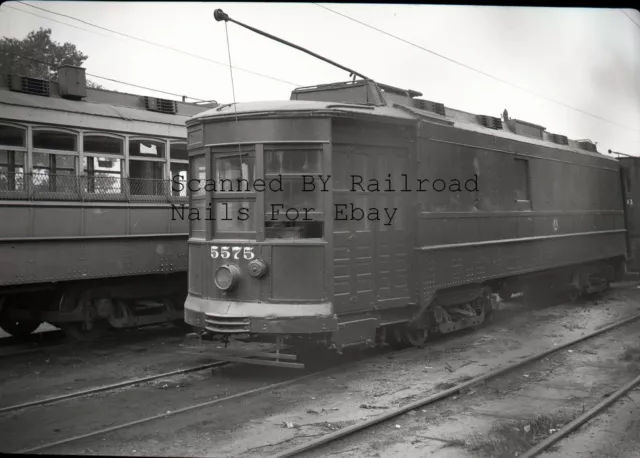 Lot of 4 1940s ORIGINAL NEGATIVES TROLLEY PSCT New Jersey