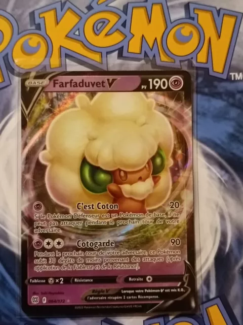 Carte Pokémon Farfaduvet V 064/172 EB09 Epée Bouclier Stars Etincelantes FR NEUF