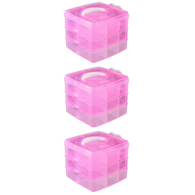 3 piezas Manicura Entrega Caja Arte Uñas Almacenamiento Caja Dormitorio Almacenamiento Caja
