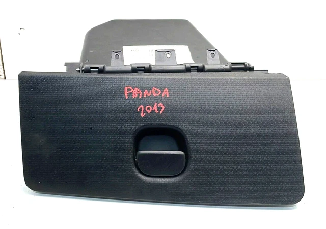 Box Bracciolo Per Fiat Panda II - Vanoportaoggetti Con Portabicchieri, Nero, Doppio Strato