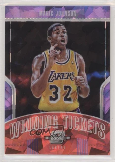2018 Contenders Optic Winning Tickets Prizms Red Cracked Ice Magic Johnson HOF