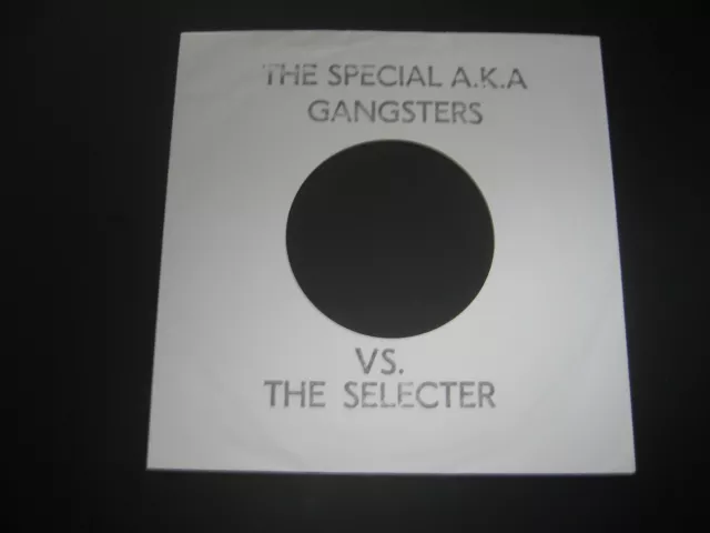 THE SPECIALS/THE SELECTER- gangsters two tone 7" record reproduction cover ska