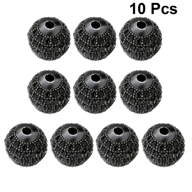 10pcs 8mm armband perlen zubehör mikro-armband schmuck lose perle zirkon