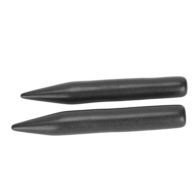 2 piezas piedras de masaje calientes piedras de masaje de punto de acupuntura negras pulidas para el cuello posterior