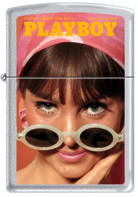 Zippo Playboy June 1965 Cover Satin Chrome Windproof Lighter NEW RARE