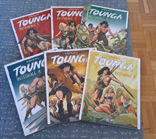 Lot BD - intégrale série complète TOUNGA tomes 1 à 6 en EO Joker éditions