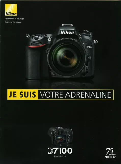 NIKON brochure pub. D7100 édition 5/2013. en français