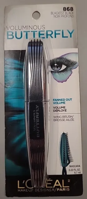 Loreal Voluminous Butterfly #868 Blackest Black Mascara Eye Makeup